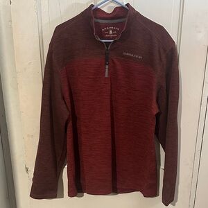 G.H. Bass & Co. Men's Burgundy Zip-Up Sweater